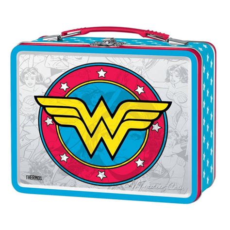 wonder woman metal lunch box|wonder woman back pack.